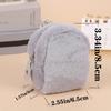 Plush Cute Zipper Wallet Keyring Zipper Mini Plush Coin Bag Mini Plush Schoolbag Coin Purse  Girls