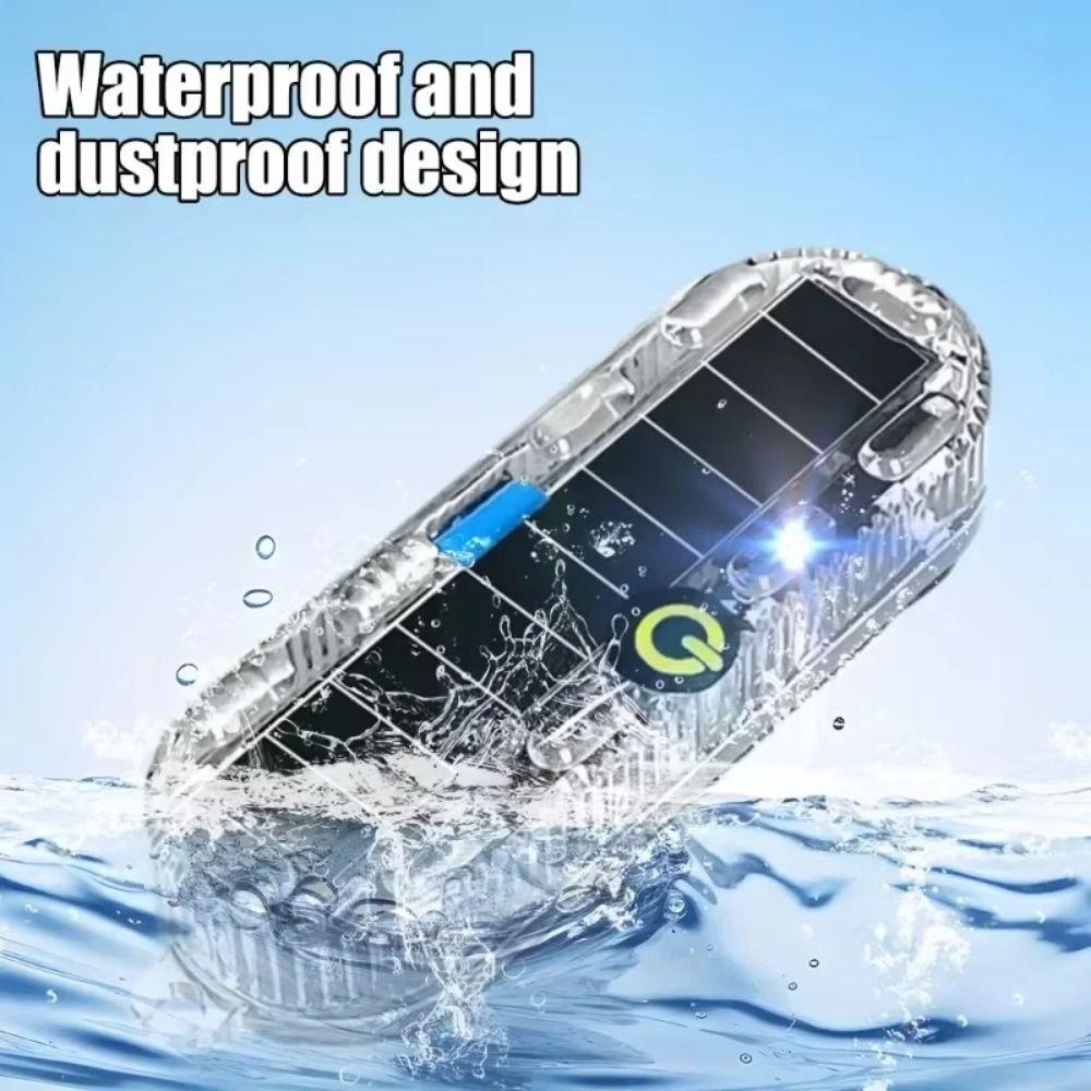 4Pcs RGB Solar Vehicle Strobe Light Solar Powered Electric Vehicle Led Rear Light  Car