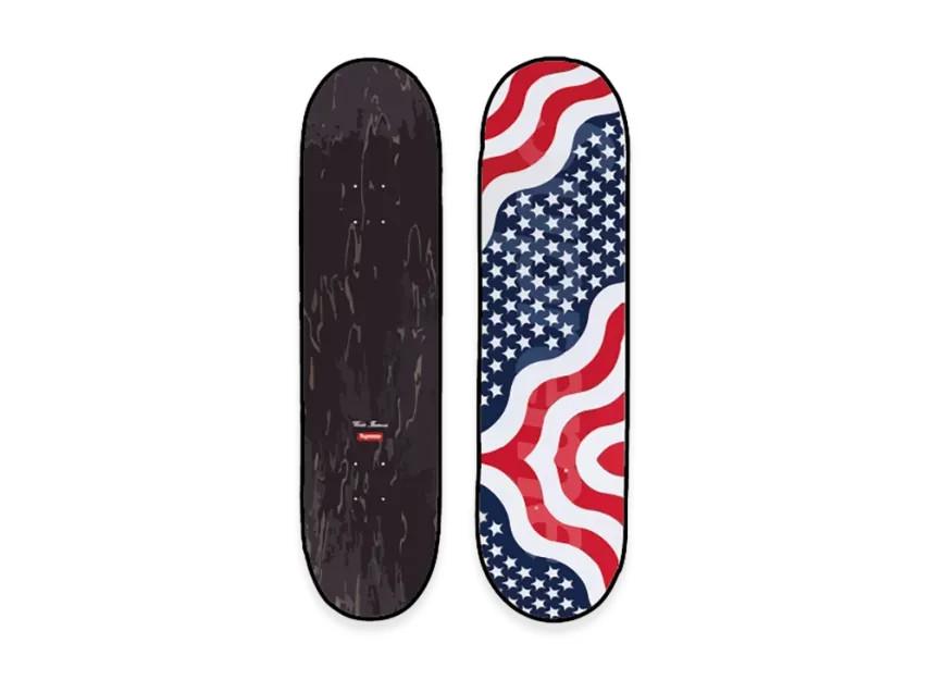 785717 Supreme Flag Skateboard Multicolor One-Size