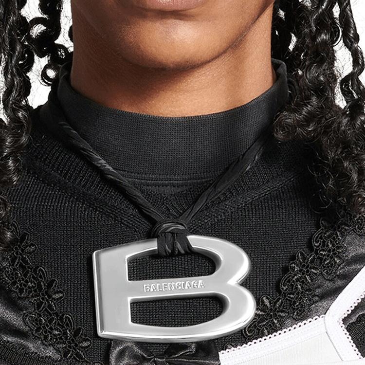 (WMNS) Balenciaga Essex Necklace 'Silver' Women's 804687TZBOS1782