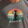 Retro Alien T Shirt UFO Roswell Vintage Washed Breathable Versatile Streetwear Unisex Soft Homme Stylish Comfortable Stretched