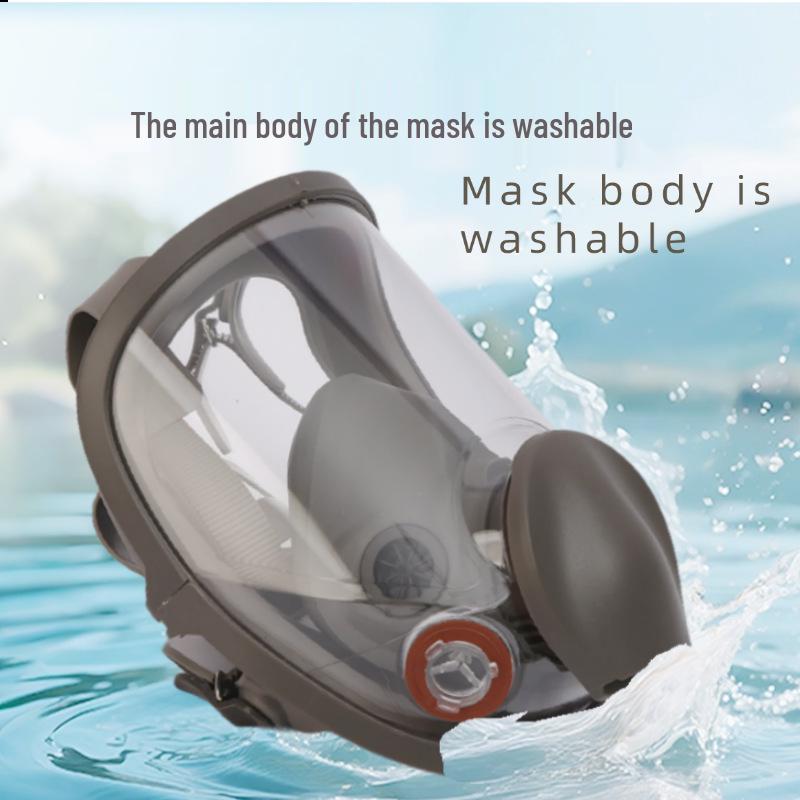 Full Face Gas Mask 6800: Protection from Dust, Chemicals, Pesticides, and Formaldehyde. Ideal for Spray Paint and Toxic Gas Safety.