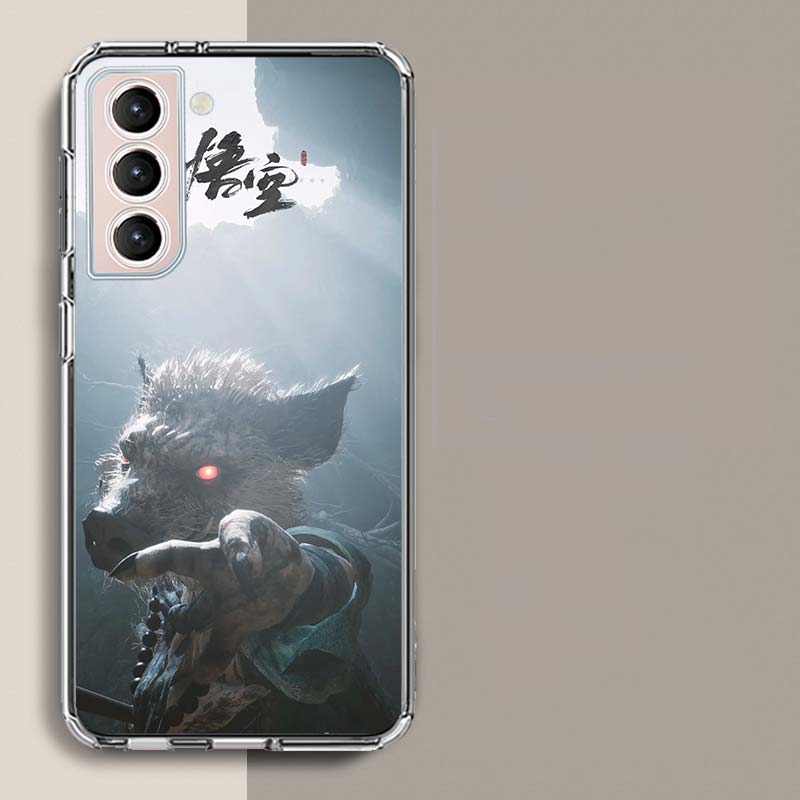 Black Myth Wu Kong Phone Case For Samsung Galaxy S25 Edge S24 S23 FE S21 S20 S10 Plus S22 S26 Ultra Cover Clear Cases TPU Capa S