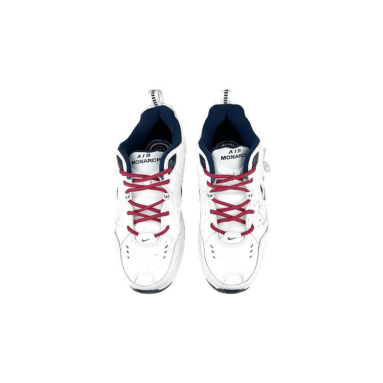 Nike Air Monarch 4 Cushioning Slip Resistant Abrasion Resistant Height Increasing Low Top Chunky Sneakers Unisex 415445-102(Team76-)