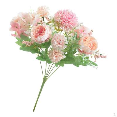 7 Heads Peony Artificial Flower Bouquet Wedding Party Decoration