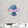 Self-adhesive Cute Cartoon Space Astronaut & Planet Embroidery Patch for Clothes & Bags
