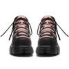 Punk Style Women Sneakers Rock Metal Decor Lace-up Heel Height Platform Shoes Gothic Man Shoes Men Sneaker