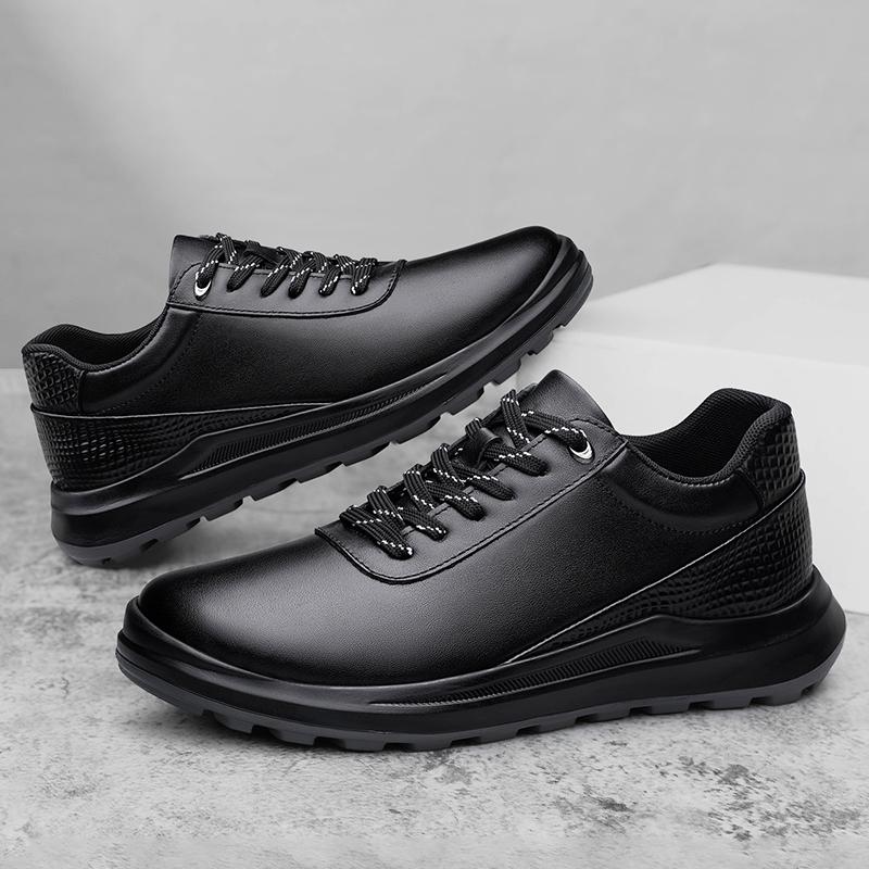 Outdoor Men's Casual Shoes Genuine Leather Sneakers Fashion Male Treking Footwear Anti-slip Walking Shoes Sports Shoes Trainers