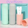 Portable Travel Toothbrush Holder With Storage And Nopunch Design For Home And Trip Use