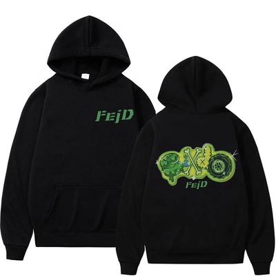 2023 Feid Ferxxo Tour Print Hoodie Autumn Winter Hip Hop Vintage Oversized Sweatshirts Unisex Women Fashion Casual Fleece Hoodies