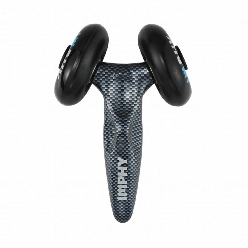 IMPHY Myofascial Release Massage Squeezer for and Lower Back Pain Relief and Stretching Roller, Calf, Shoulder, (Black)