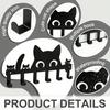 Wall Mount Cat Key Holder 6 Hooks Self Adhesive No Drilling Space Saving Entryway Decor