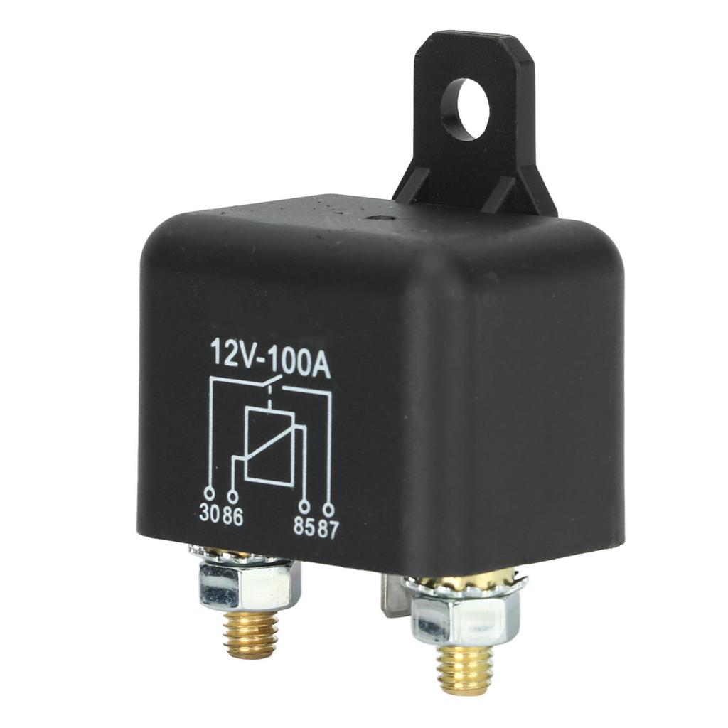 Starter Relay Solenoid 4 Pin 12V 100A NO for Lawn Mower Garden Tractor Golf Cart