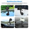 Car Suction Cup Mount Phone Holder Adjustable Angles Video Navigation Bracket Compatible For Gopro