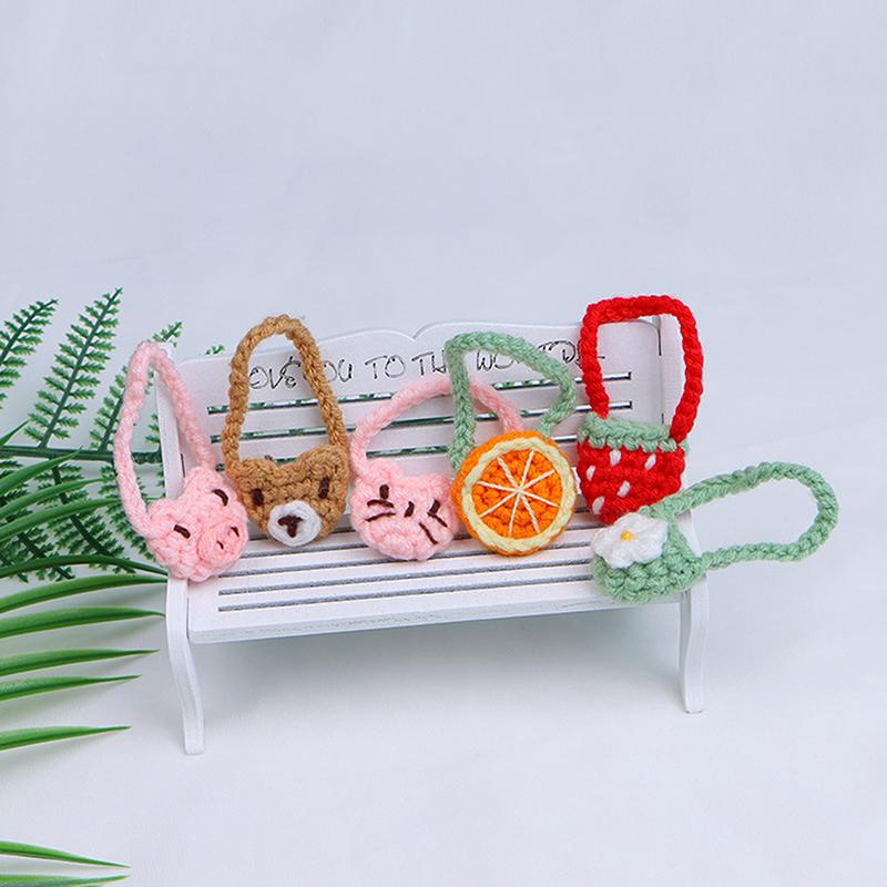 Cartoon Animal Plush Doll Bags Handbag Miniature Bag For 20Cm Doll Clothes Accessories Changing Dressing Game Kids Toys