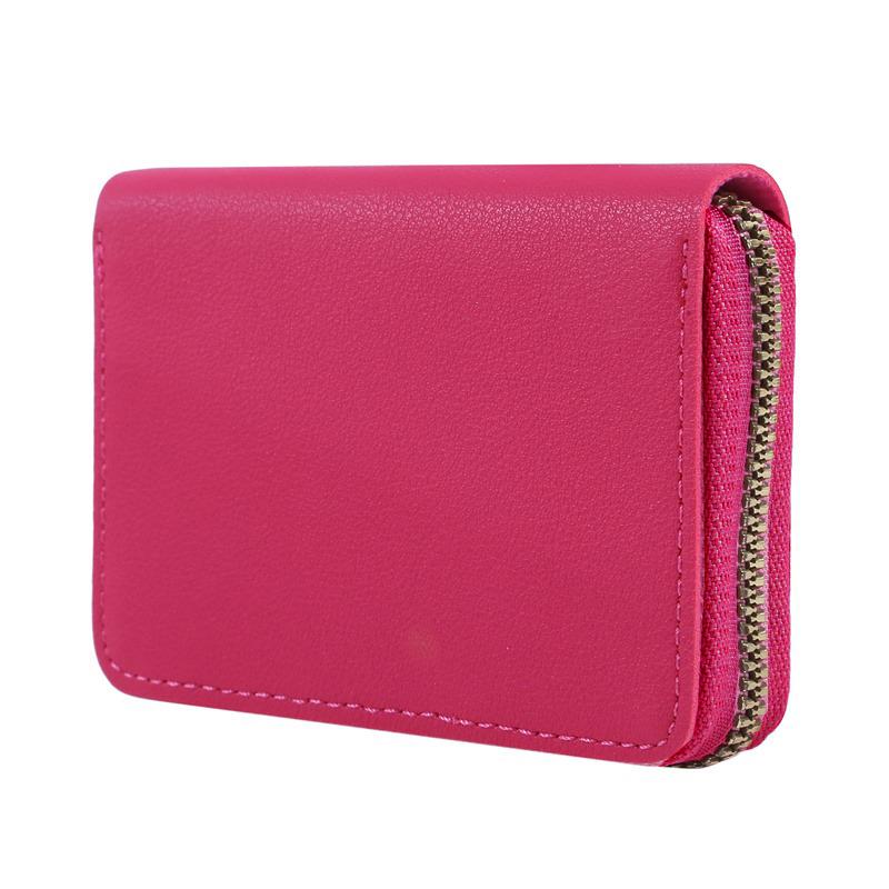 New Casual Wallet Multi-Slot Card Holder Zipper Coin Purse Small Clutch PU Money Bag Purse Cardholder Wallets for Men and Women