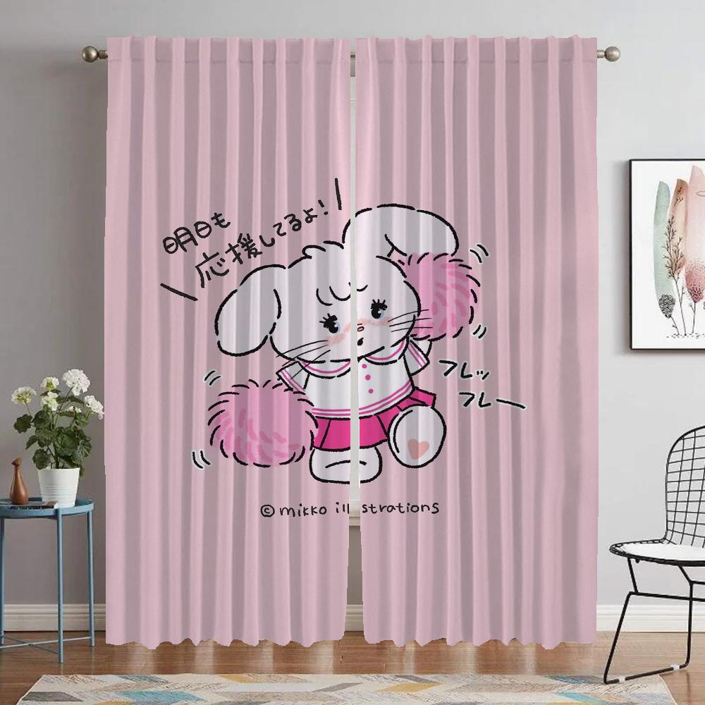 Kitchen Curtains for Bedroom Mikko Window Curtain for Room 2 Panel Partition Home Interior Curtains Halloween Decoration Shades