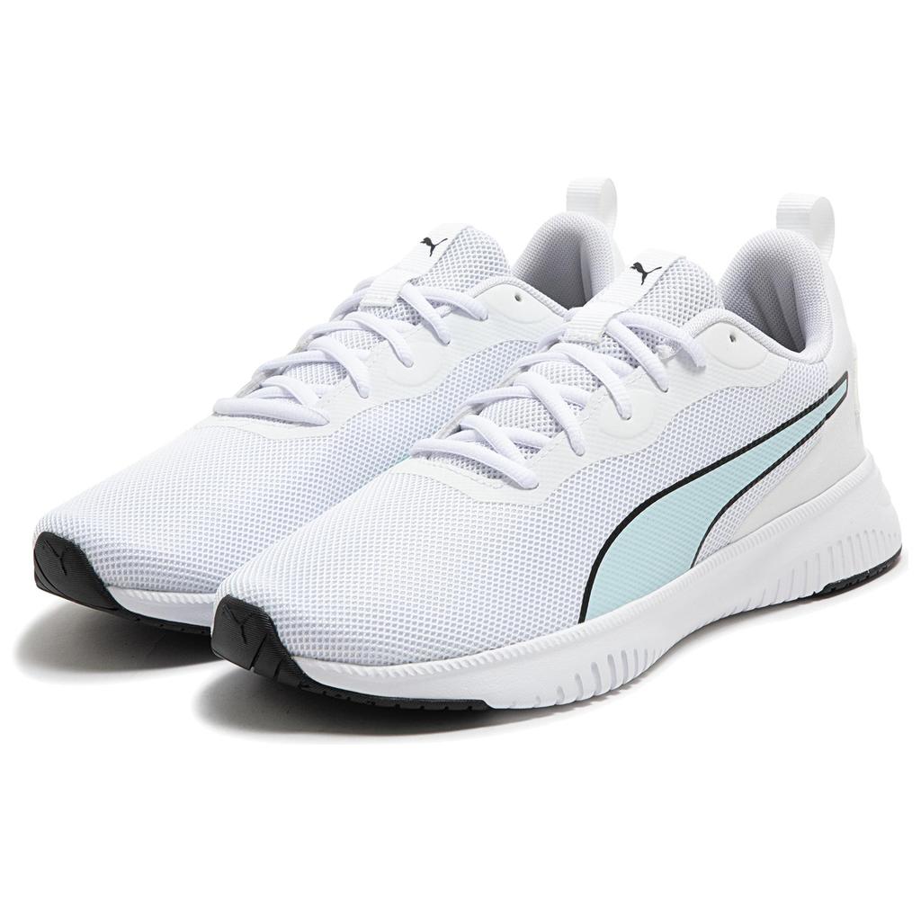 Puma Flyer Flex Knit Fashion Comfortable Shock Absorption Non-Slip Rebound Low-Top Casual Running Shoes Unisex Sneaker White Blue 376287-06