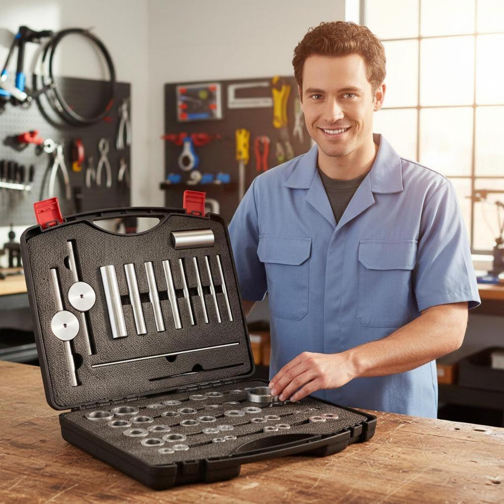 Cycle Bearing Press Kit Versatile Bike Set Organized Case for DIY