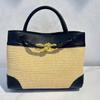 Hochwertige, gewebte Strohtasche von Lafite für Damen