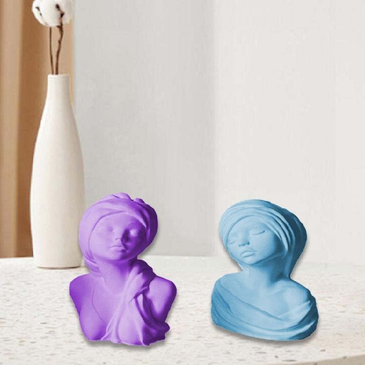 Female Figurine Silicone Molds for Candle Soap Goddess Statue Silicone Molds Gypsum Silicone Molds for Home Decoration