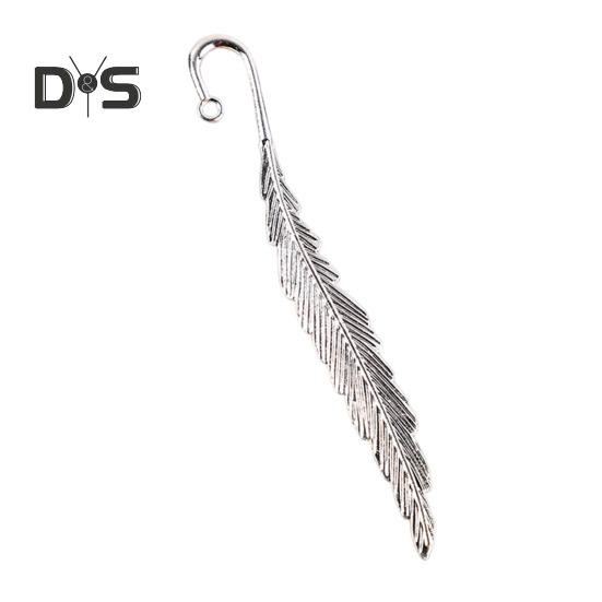 

2 шт. закладка для книг в виде перьев металлическая закладка для чтения страницы DIY подарки канцелярские принадлежности для домашнего обучения школы офиса серебряный