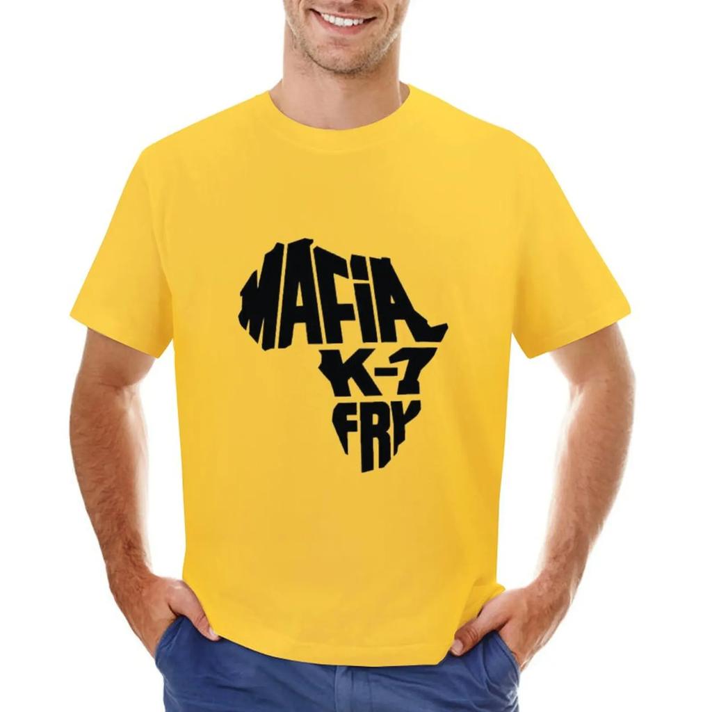 mafia k1 fry T-shirt heavyweights anime clothes vintage tees t shirts for men cotton