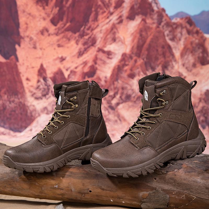 Men's Autumn Combat & Assault Boots - Large Size Outdoor Tactical & Mountaineering Desert Boots