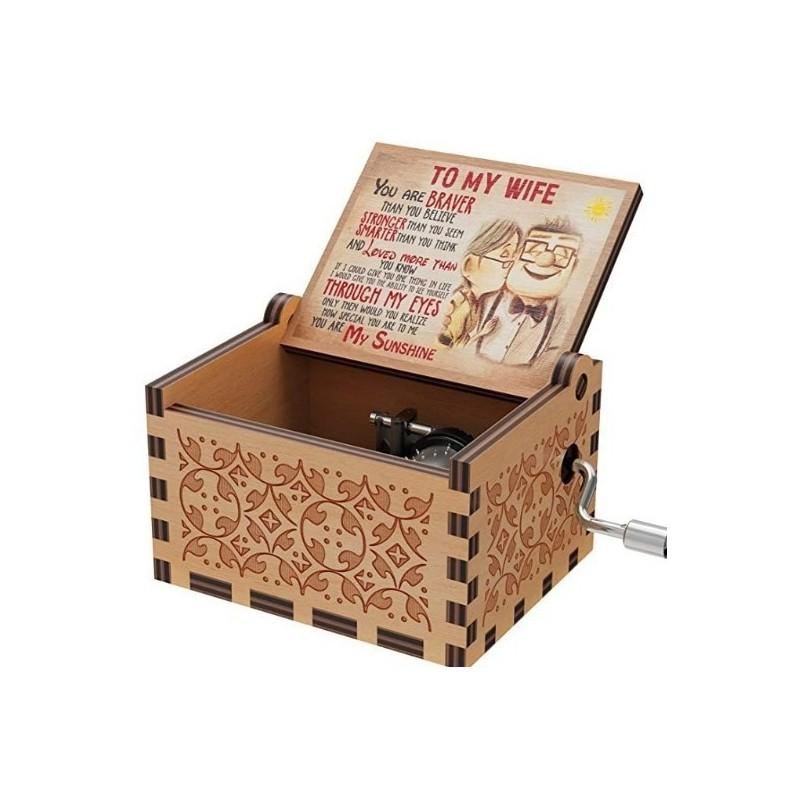 

Wooden Music Box With Uv Printing Great For Christmas And Valentine s Day** Style D