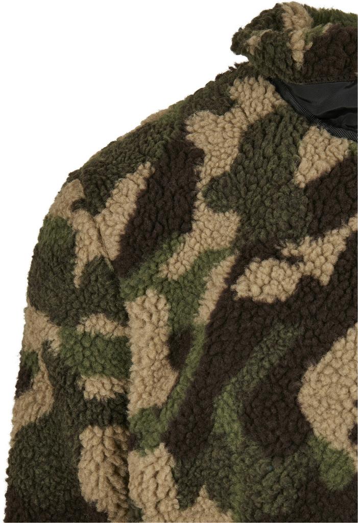 Demi-season Jacket Urban Classics Sherpa Jacket (TB3833-00396-0051) Wood Camouflage