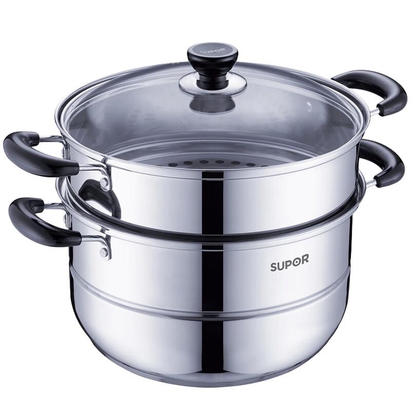 SUPOR 304 Stainless Steel Double-Layer Steamer