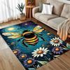 Fantasy Garden and Bees Print Carpet for Living Room Bedroom Bedside Sofa Table Floor Mat Home Area Rug Decoration Large Size