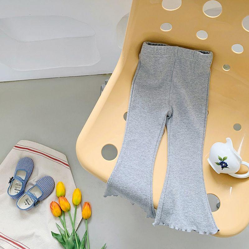 European and American Style Children's Pants, Girls' Flared Pants, Autumn Casual Lace Pants, Autumn Korean Style Slim Pants, Toddler Pants