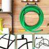 Rusts Resistant Wall Mount Garden Hoses Reel Holder Metal Construction For Outdoor Water Pipe Storage And Organization