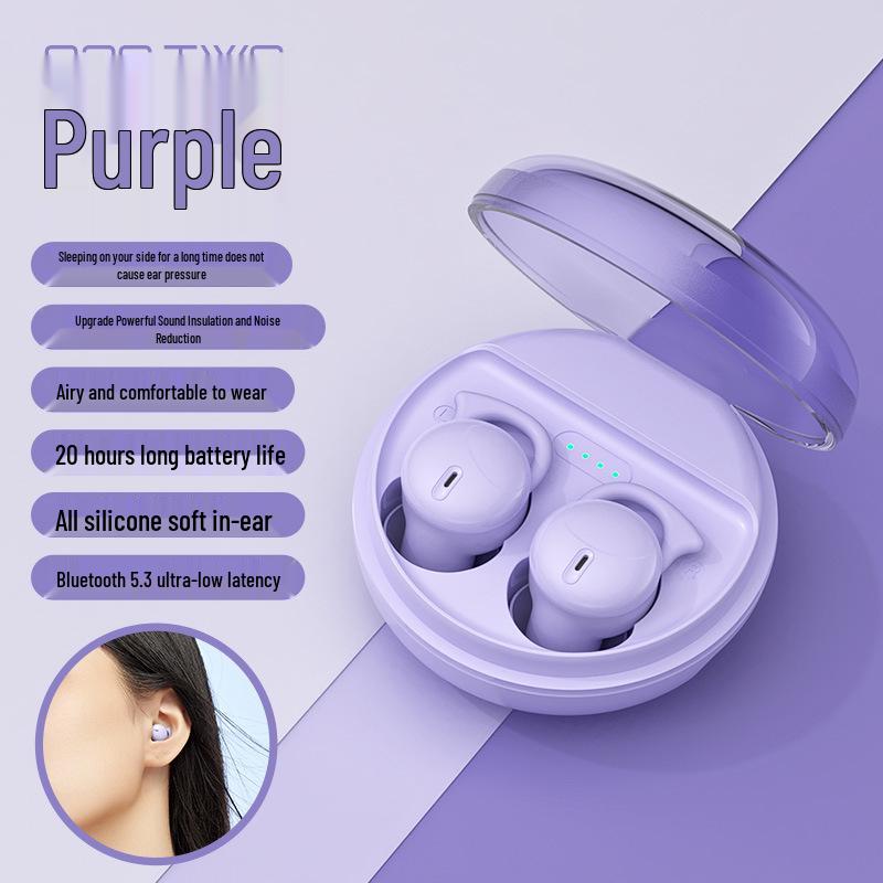 Soft In-Ear Bluetooth Sleep Earphones: Pain-Free, Long-Wearing, Noise-Cancelling for Side Sleeping