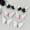 Baby Girls Hair Bows Clip With Angel Wing Gentle Nonslip Grip Ribbon Costume Accessories For Toddler Infants