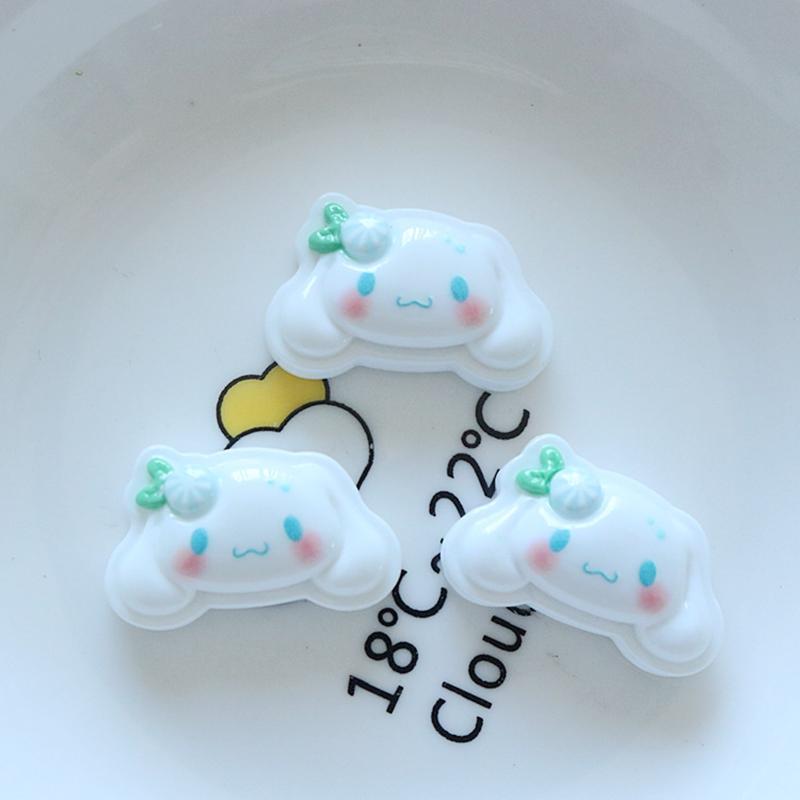 10Pcs Kawai Bright Surface Sandwich Biscuit Animal Series Resin Flat Back Scrapbook Figurine Diy Bow Decor Accessories Crafts A9