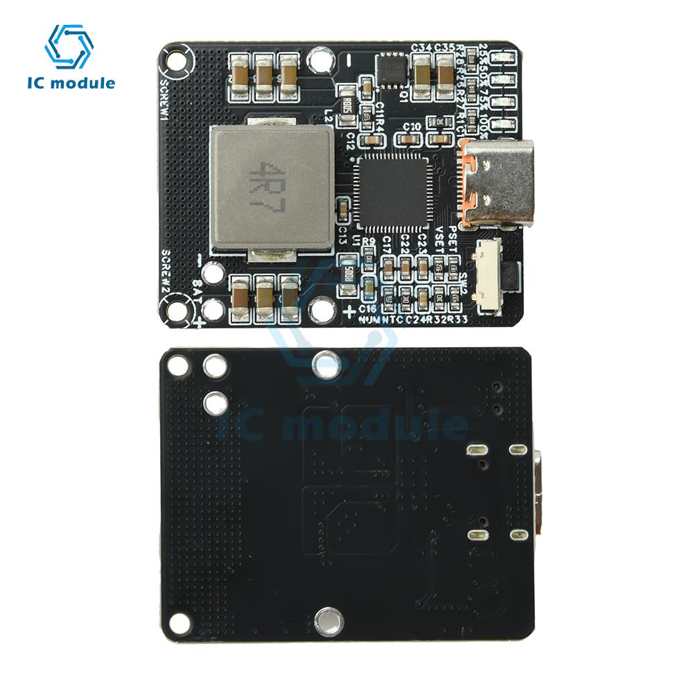 IP2369 2-6S 45W PD Fast Charge/Discharge Module - Bidirectional Buck-Boost Power Bank Board with Type-C Interface