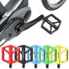 Cykelsadel Nylon Stål Pedal Mountainbike Anti-halk Cykel Platt Pedaler med Reflektor Vattentät Dubbel DU Lager Cykeltillbehör