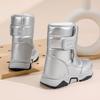 Winter Children's Fashionable Fleece Warm High Top Outdoor Cotton Boots Snow Boots Casual Cotton Shoes