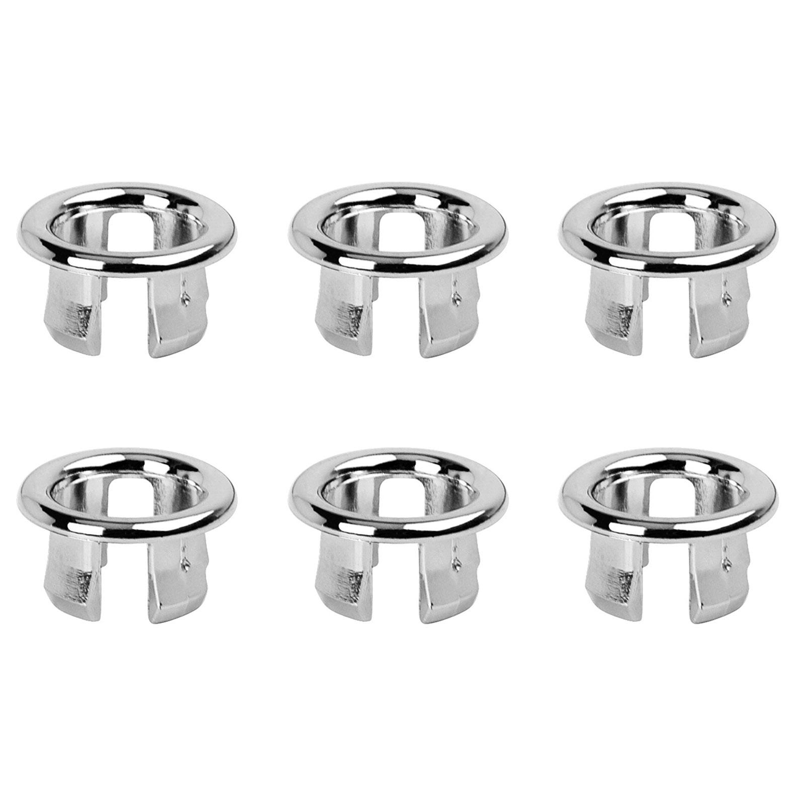 

6 колец для перелива раковины, сменное отверстие для перелива раковины, круглая отделка для перелива раковины, заглушка для сливного отверстия раковины, крышки для сливных крышек B