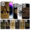 Sacred Eye of Horus Egypt Fresco Soft Cover for iPhone 16 17 Air 15 14 Pro Max 16E Phone Case 13 Mini 12 11 7 SE 8 Print Pattern