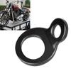 10Pcs Black O Rings Motorcycle Trailer Tie Down Anchors Hooks Stainless Steel For Secure Cargo Transport