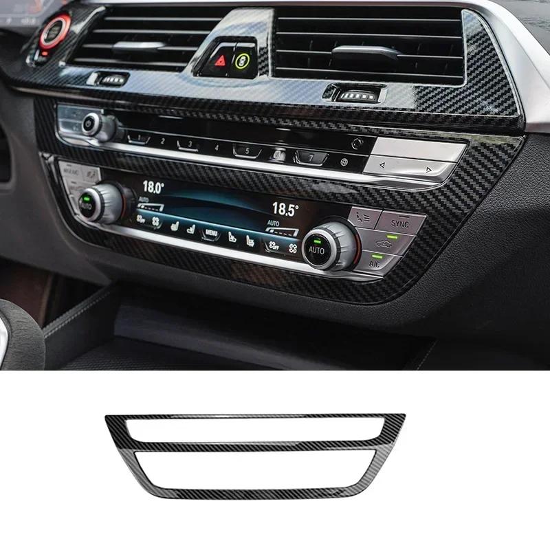 Für BMW 5er G30 G38 2018-2023 Kohlefaser Mittelkonsole Armaturenbrett Panel Abdeckung Zierleisten Aufkleber Innenraum Tuning Zubehör