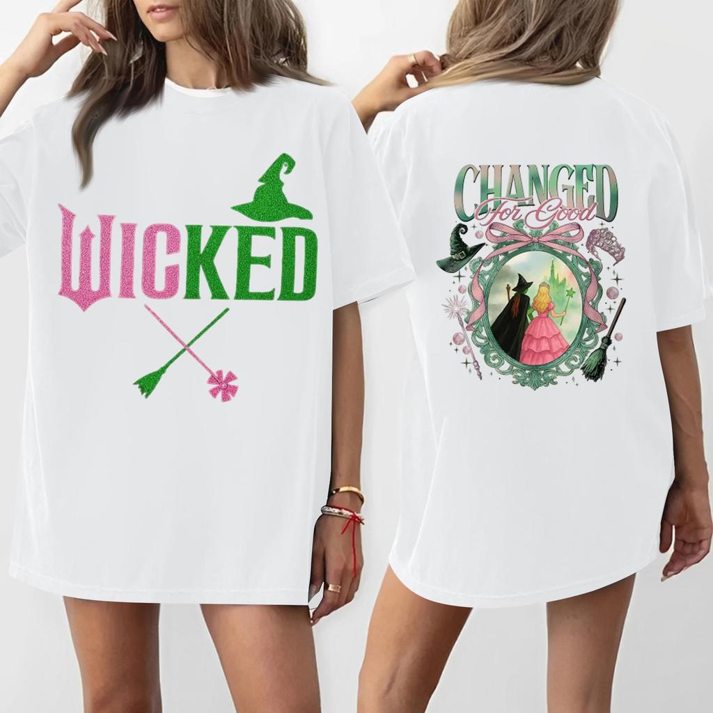 Women's Casual Fashion Round Neck Printed Short Sleeve T-Shirt Top