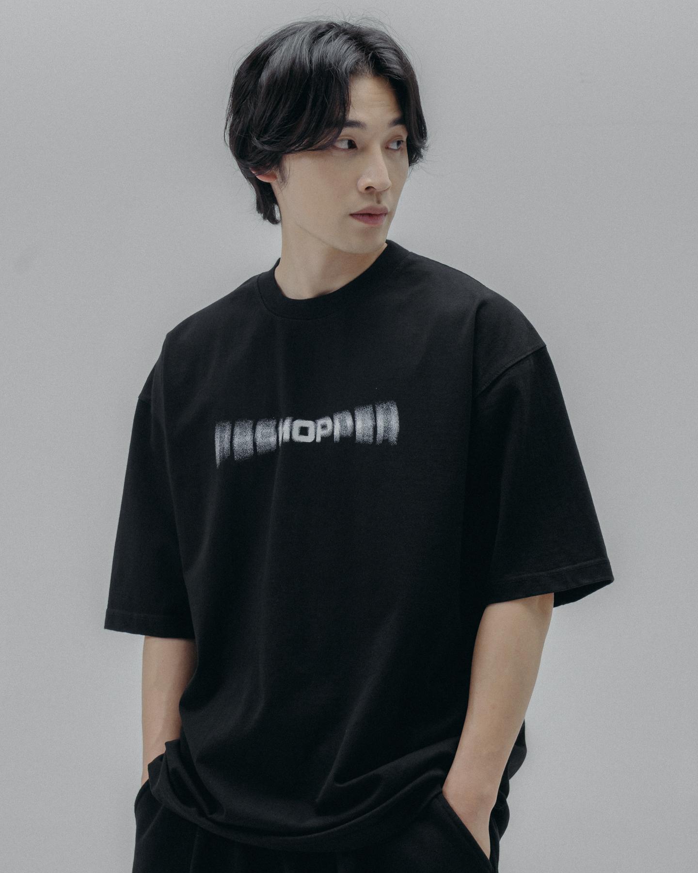 Ps Shopper Ghost Logo High Density Short Sleeve T-Shirt [Black] M