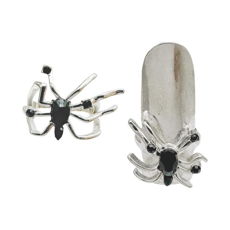 Gothic Rings Adjustable Fashion Spiders Opening Rings Copper Texture Fashion Rings Finger Rings for Wedding Parties