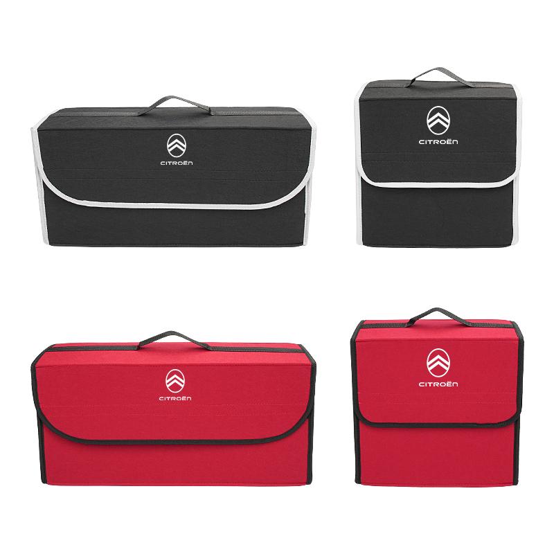 Car Tool Storage Bag Auto Trunk Organizer Soft Felt Storage Box For Citroen C3 C4 C5 C2 Berlingo Celysee Cactus Picasso Aircross