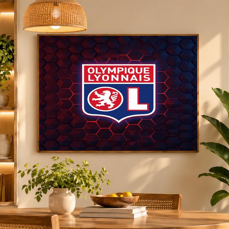5D Diamond Painting Lyon FC DIY Full Drill Diamond Art Kit Home Decoration