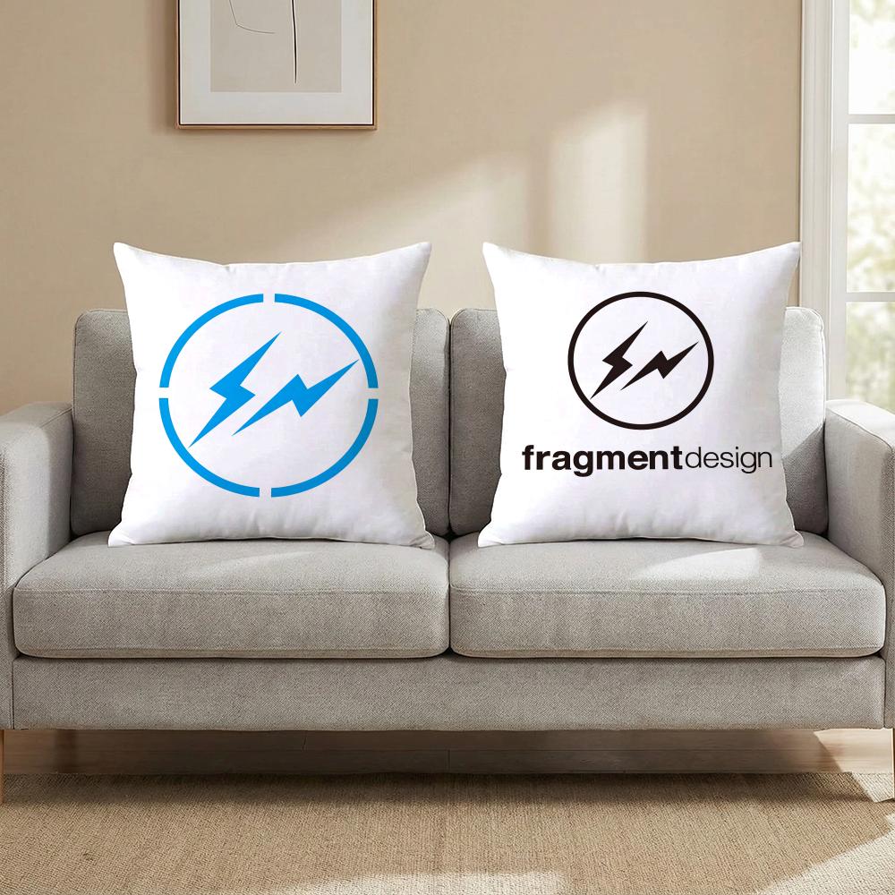 Lightning F-Fragment Design Cushion Cover Multi-Scene Pillow Cover for Home & Car - Reversible, Soft & Durable for Daily Use